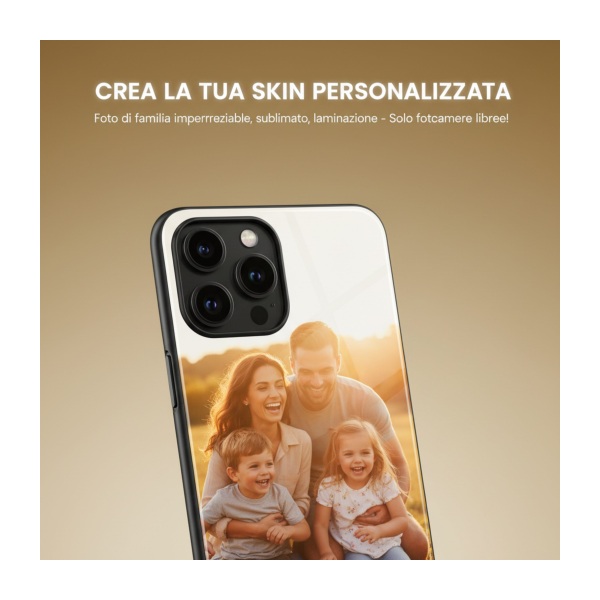 Skin personalizzata iPhone con foto – Adesivo su misura